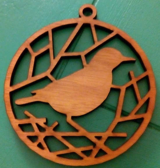 Bird Ornament For Laser Cut Free CDR Vectors Art