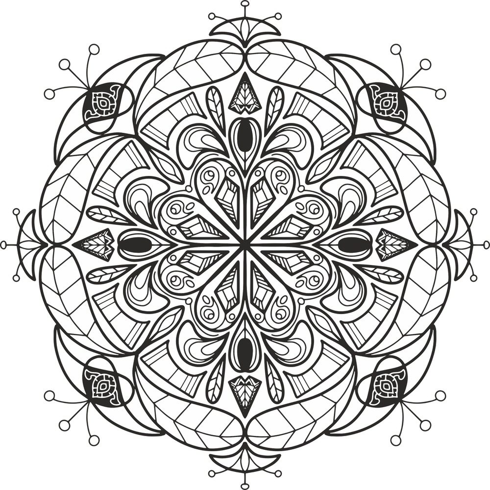 Floral Mandala Design For Laser Cut Free CDR Vectors Art