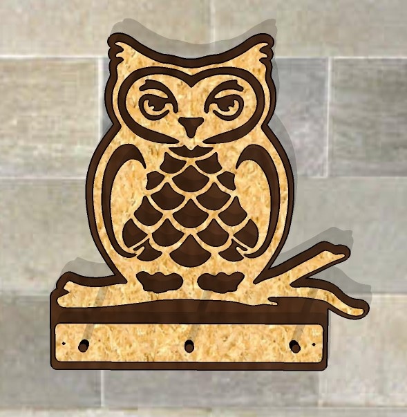 Owl Hanger For Laser Cut Free CDR Vectors Art