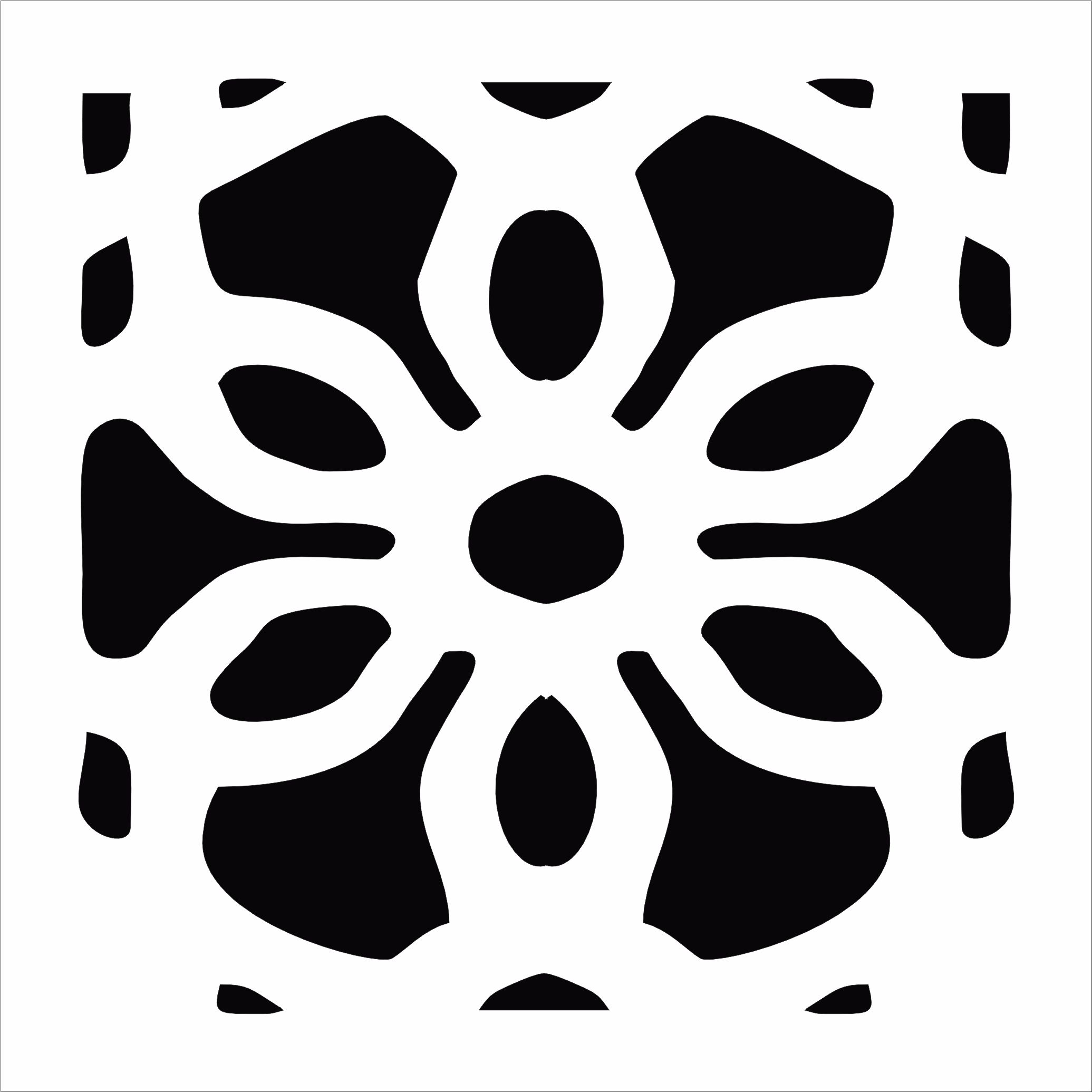 Decorative Motifs Of Flower Free DXF File