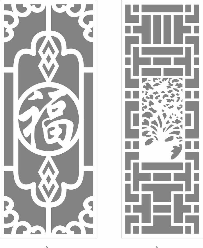 Partition Pattern Chinese Style Free CDR Vectors Art