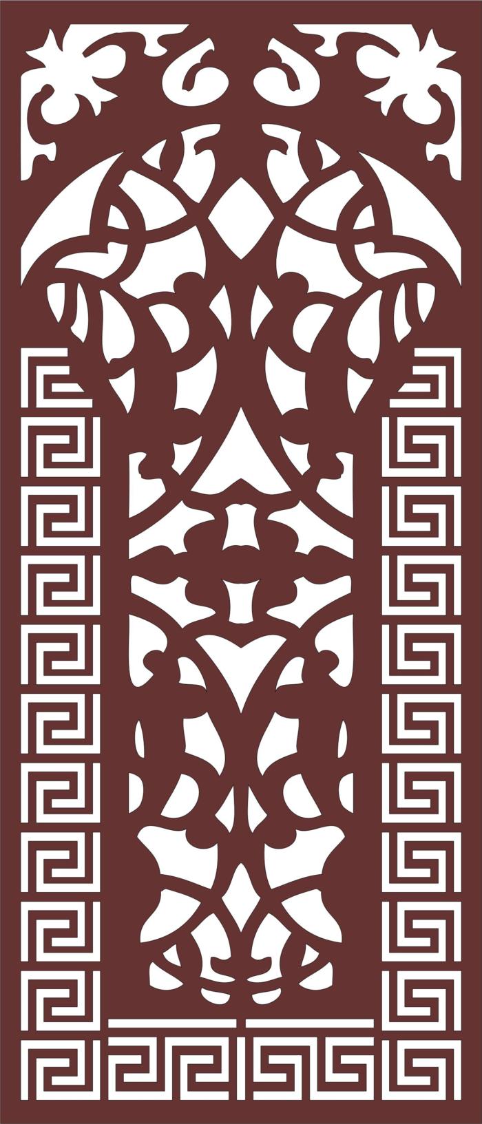 Panels Screen Room Divider Patterns Free DXF File