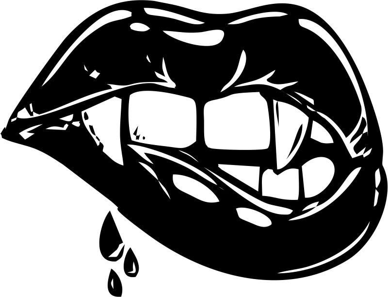 Download Biting Vampire Lips Free Cdr Vectors Art For Free Download Vectors Art