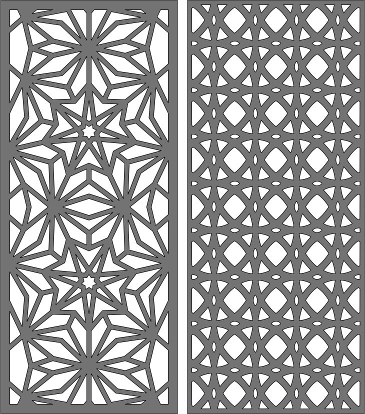 Privacy Screen Separator Indoor Outdoor Pattern Free DXF File