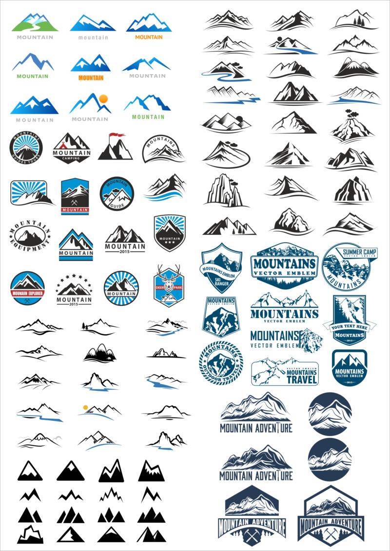 Logos Mountains Download Free Free CDR Vectors Art