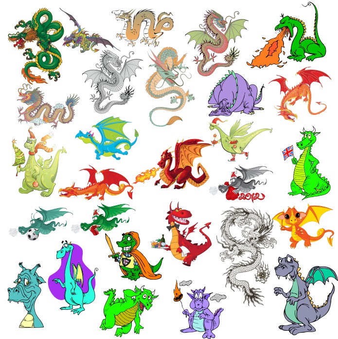Vector Images Of Dragons Free CDR Vectors Art