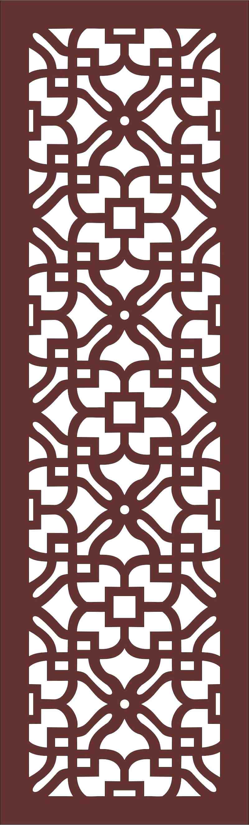 Modern Privacy Partition Panel Lattice Room Divider Free CDR Vectors Art