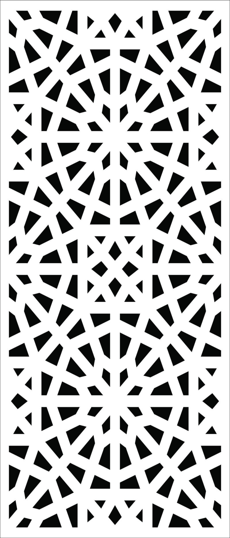 Laser Cut Drawing Room Floral Lattice Stencil Separator Seamless Pattern Free DXF File
