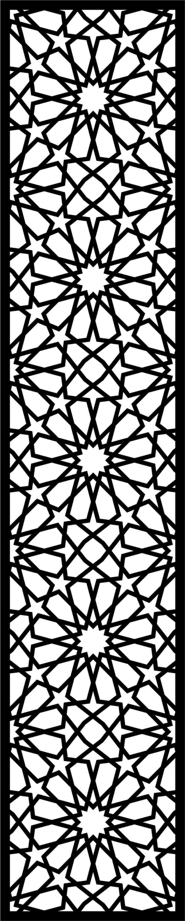 Privacy Partition Indoor Panels Floral Lattice Stencil Room Divider Pattern Free DXF File