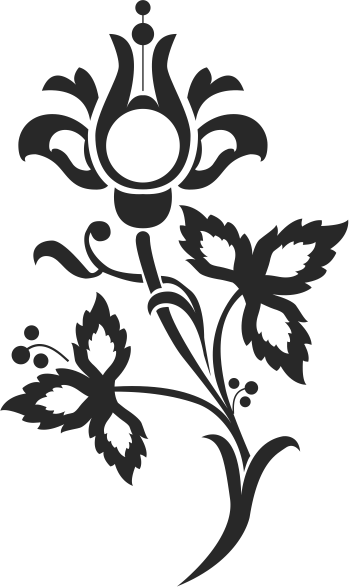 Floral Scrolls Silhouettes Free CDR Vectors Art