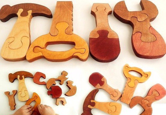 Instruments Wooden Jigsaw Puzzle For Laser Cut Free CDR Vectors Art