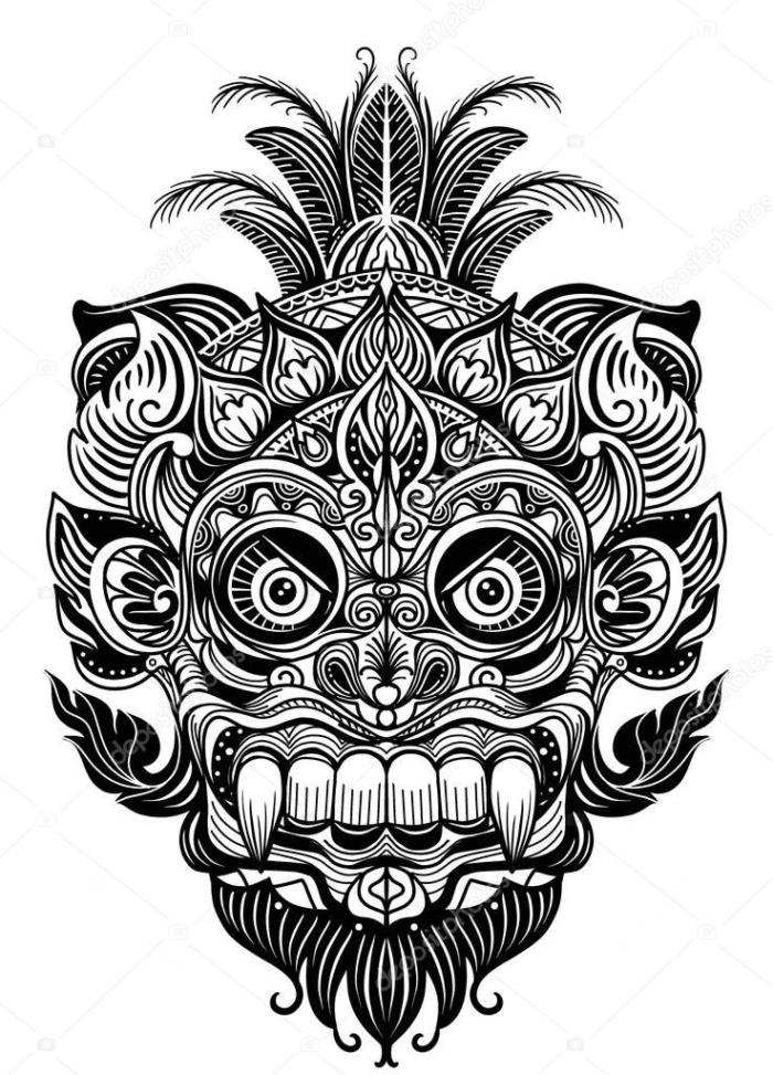 Engrave Maori Skull Patterns Designs Free CDR Vectors Art