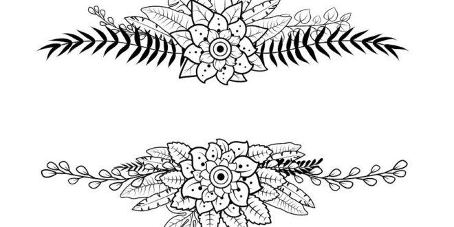 Engraving Floral Flower Design Free CDR Vectors Art