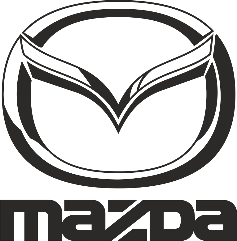Laser Cut Mazda Black Logo Free CDR Vectors Art