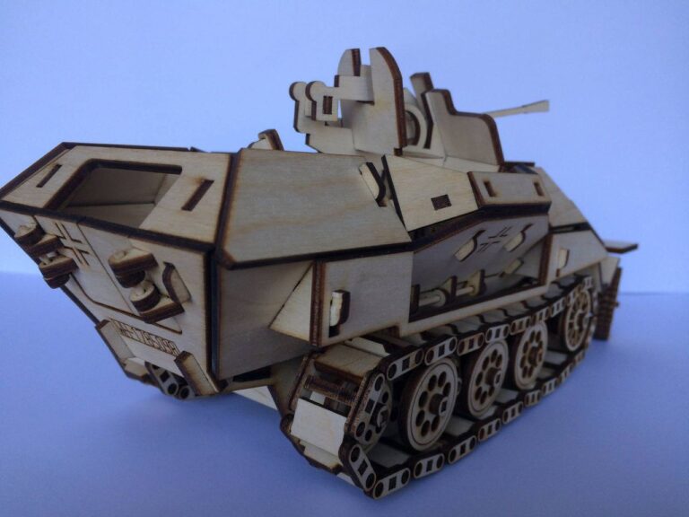 Armored Personnel Carrier Template For Laser Cut Free PDF File