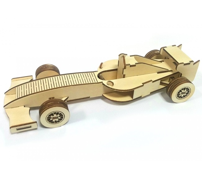 Formula 1 Car Model Toy For Laser Cutting Free PDF File