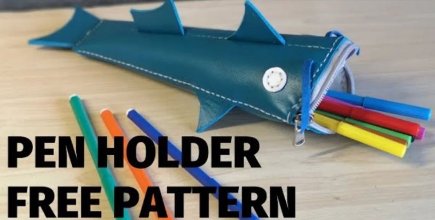 Pencil Case Shark Leathercraft Template Pdf Free Free PDF File