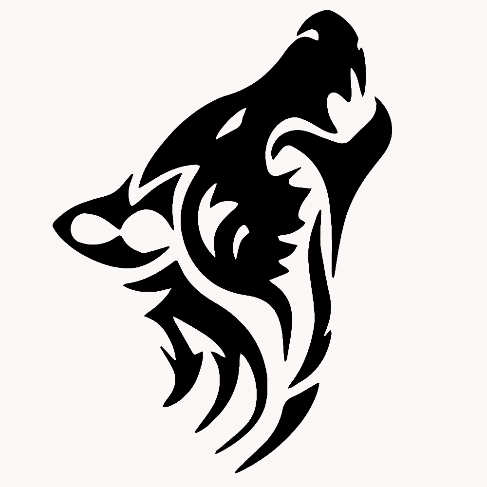 Wolf Tribal Animal Tattoo Free CDR Vectors Art for Free Download