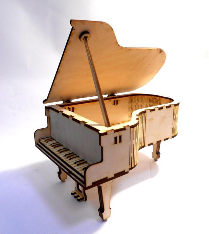 Piano Musical Toys For Kids Laser Cut Free CDR Vectors Art