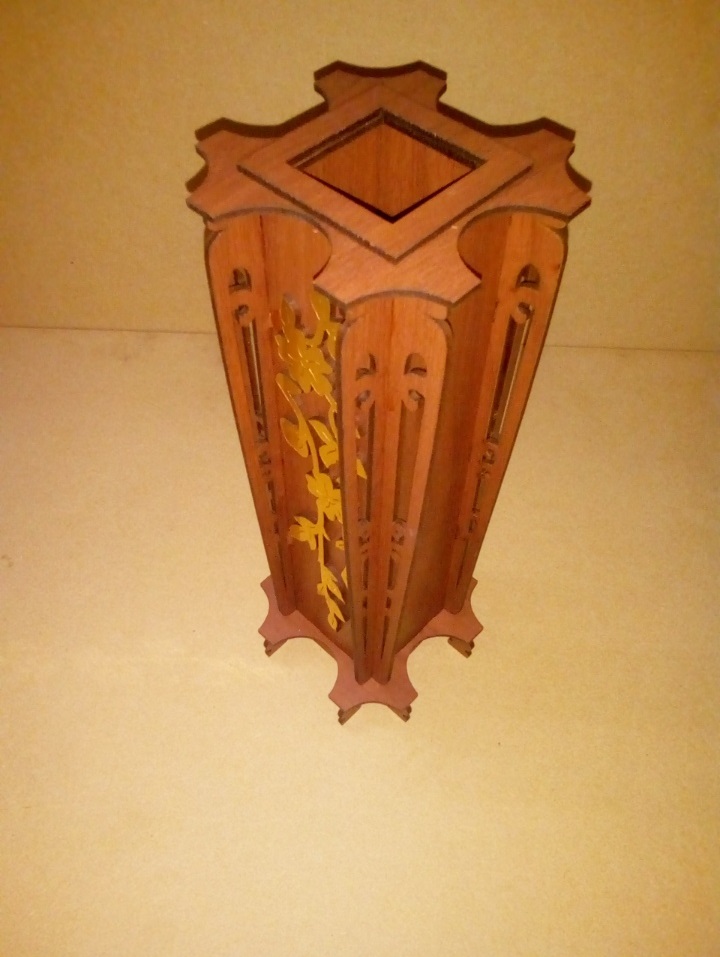 Wooden Vase For Laser Cut Free CDR Vectors Art