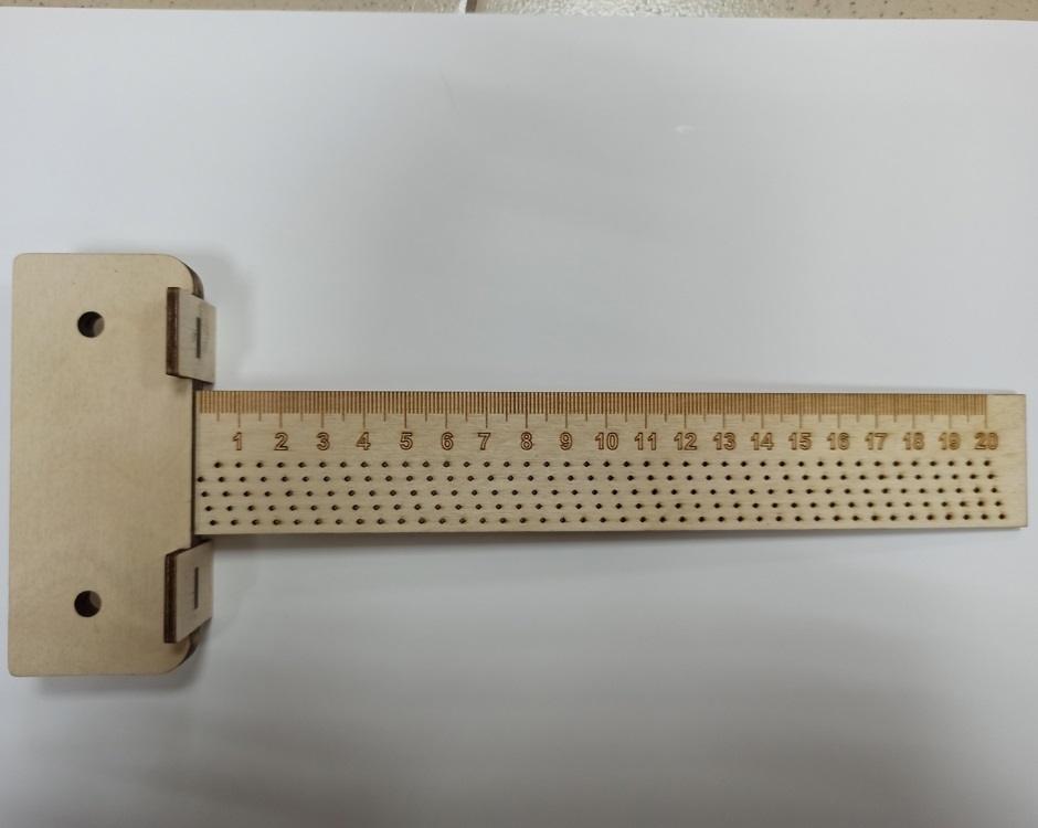 Woodworking t-ruler Scriber Square Hole Gauge For Laser Cut Free CDR Vectors Art