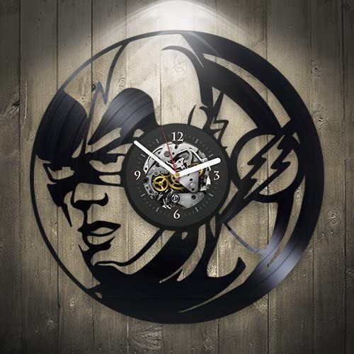 Laser Cut Captain America Vinyl Record Wall Clock Free CDR Vectors Art