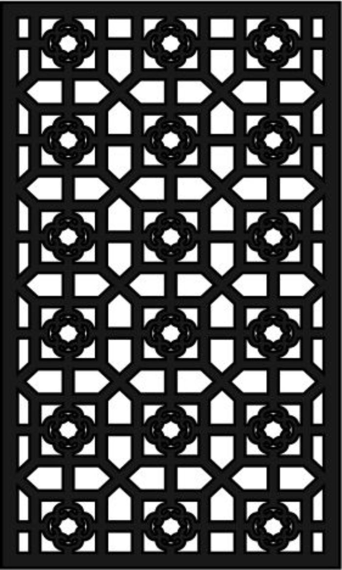 Laser Cut Design Seamless Geometric Pattern Free CDR Vectors Art