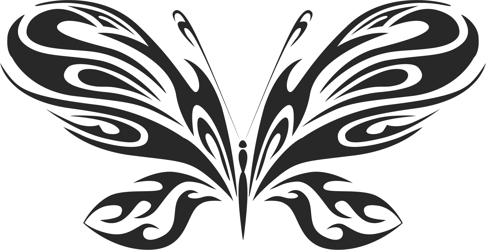 Butterfly Silhouette 020 Free CDR Vectors Art