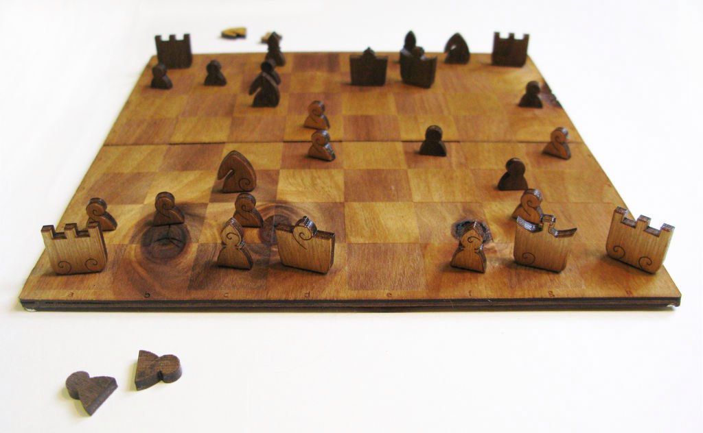 Chess Set For Laser Cut Free CDR Vectors Art