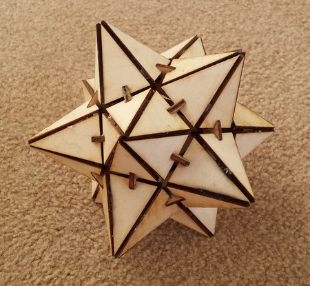 Dodecahedron Template For Laser Cut Free CDR Vectors Art