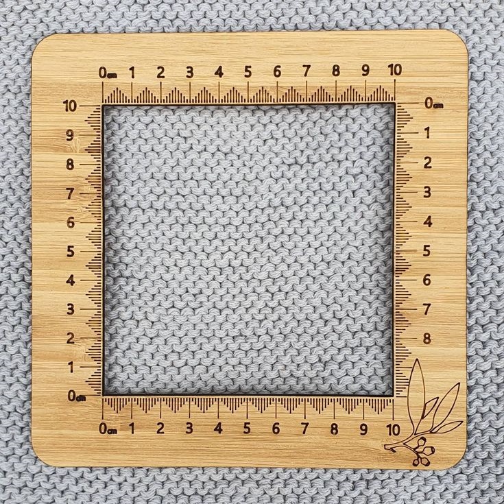 Knitting Tension Square Gauge Laser Cut Free CDR Vectors Art