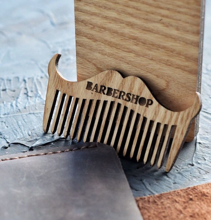Laser Cut Viking Beard Comb Free CDR Vectors Art