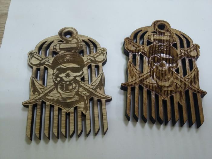Pirate Beard Comb For Laser Cut Free CDR Vectors Art