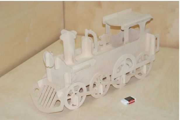 Locomotive 10mm Toy For Kids Free DXF File