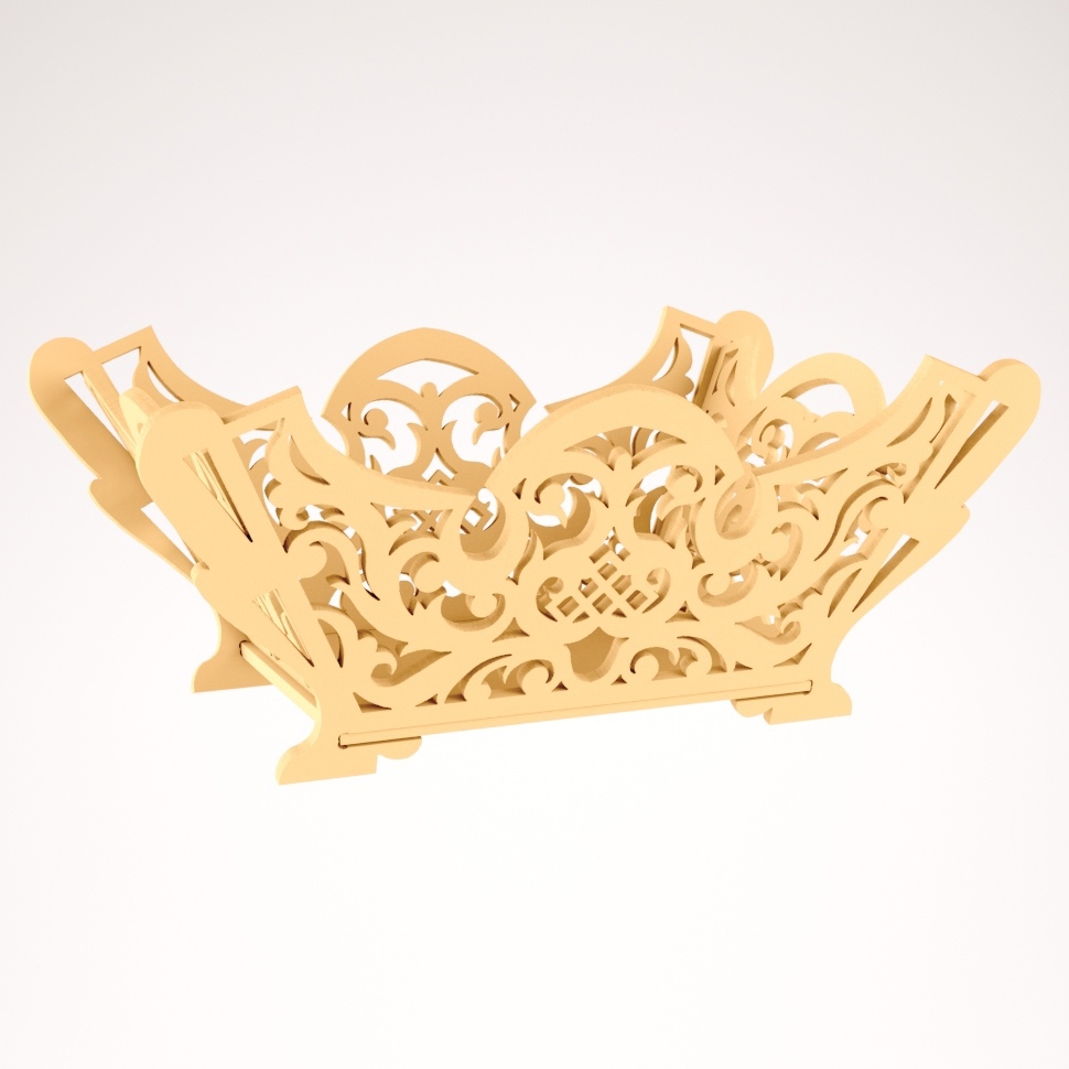 Wooden Decorative Fruit Serving Dish For Laser Cut Free DXF File