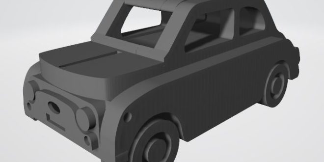 Fiat Nuova 500 Simpified For Laser Cut Free DXF File