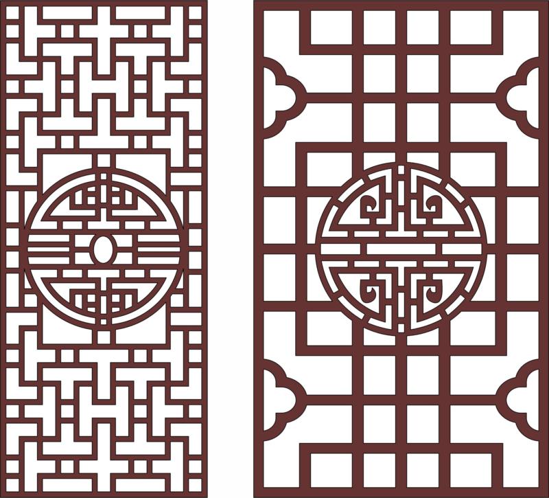 Chinese Partition Screen For Laser Cut Free PDF File