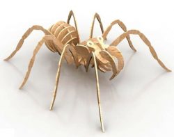 3d Spider Assembly Model Free DXF File
