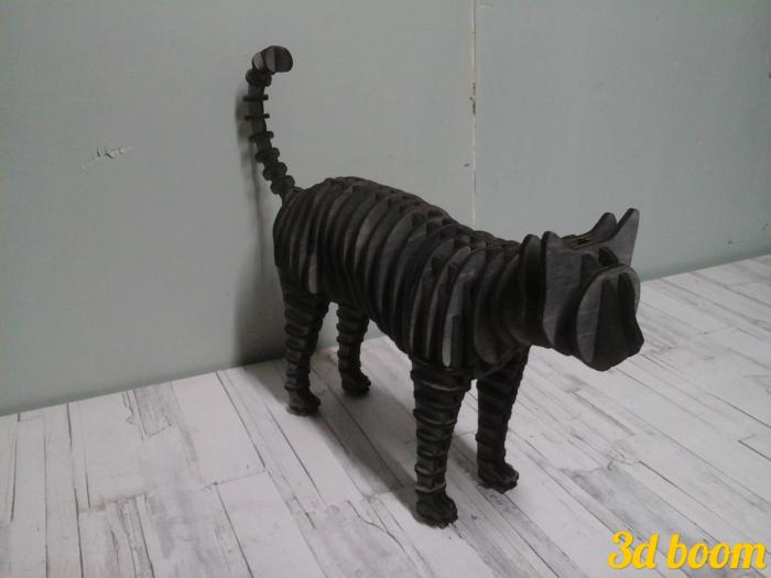 Cat Standing Laser Cut 4mm Free DXF File
