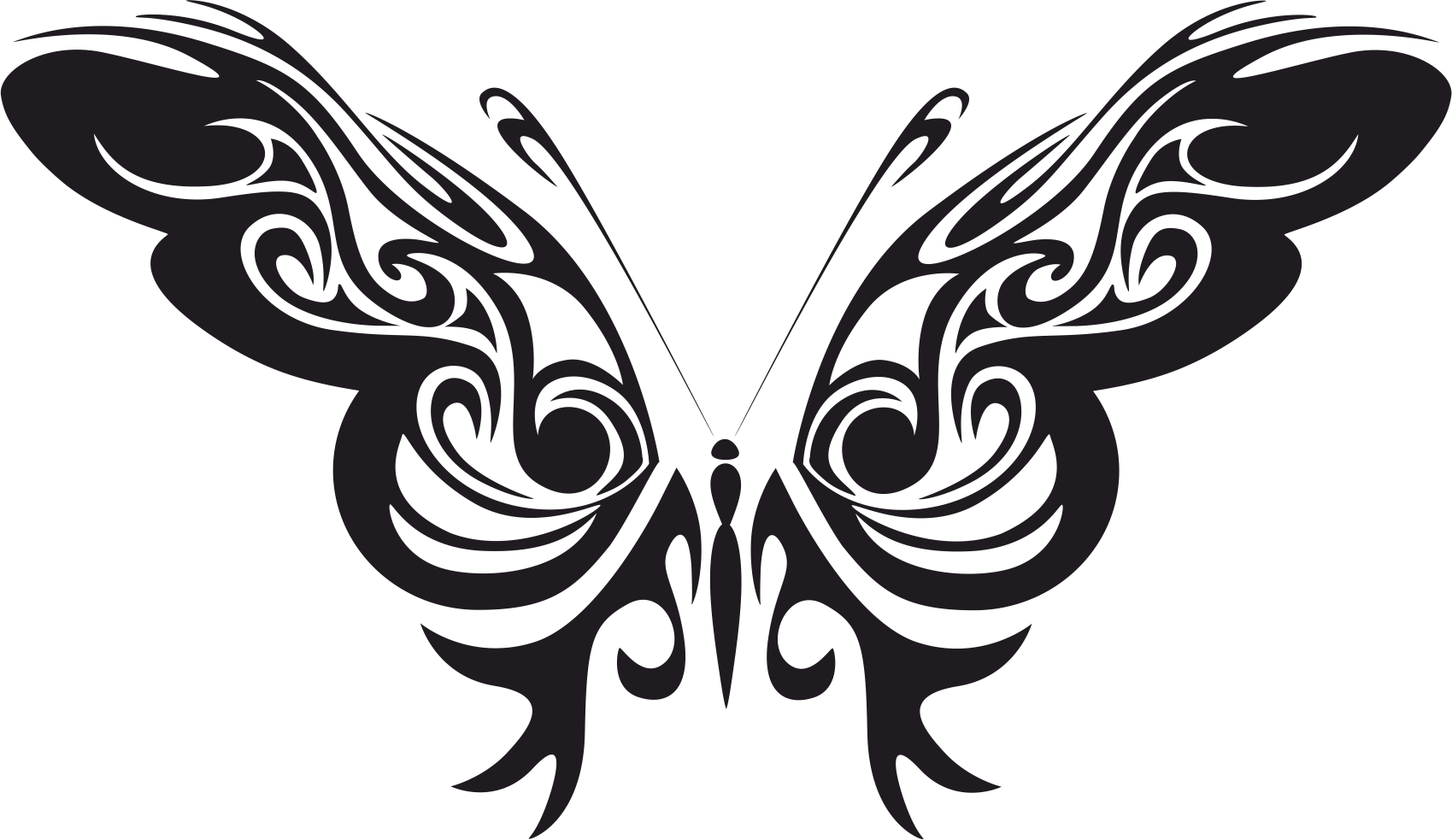 Tribal Butterfly Free CDR Vectors Art