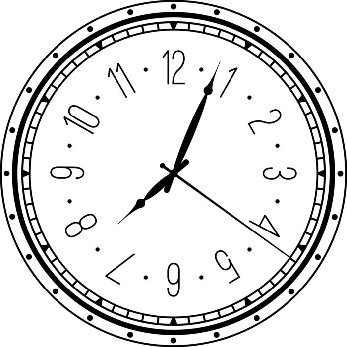 Laser Cut Decor Clock Model Free PDF File