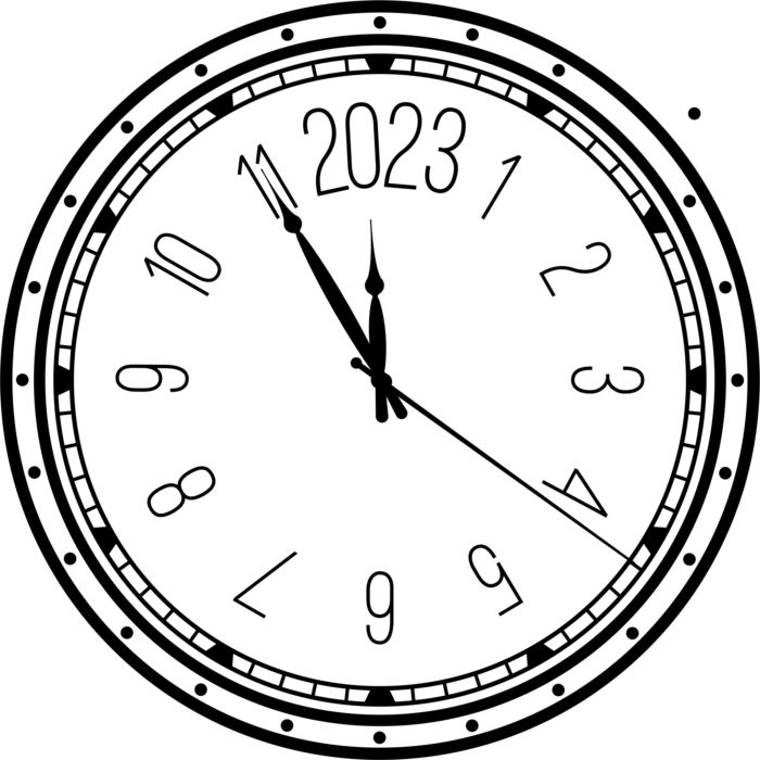 Laser Cut Decorative Clock 2023 Free PDF File