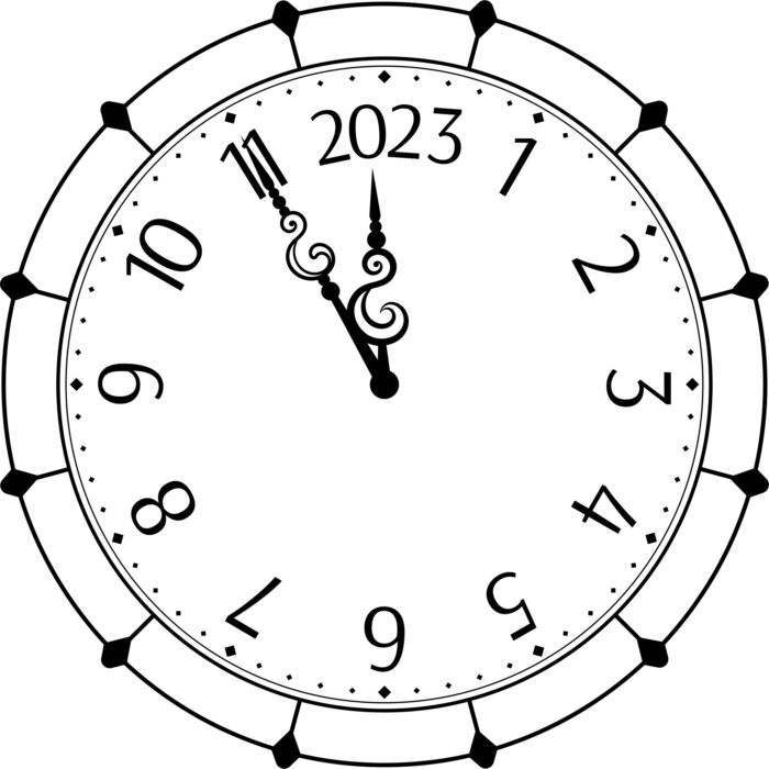 Laser Cut Decorative Clock Design 2023 Free PDF File