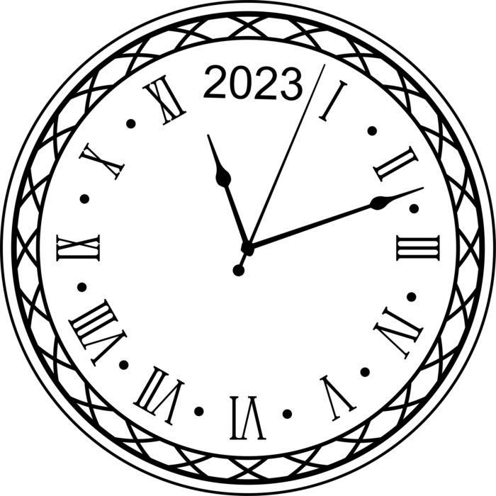 Laser Cut Decorative Clock Roman 2023 Free PDF File