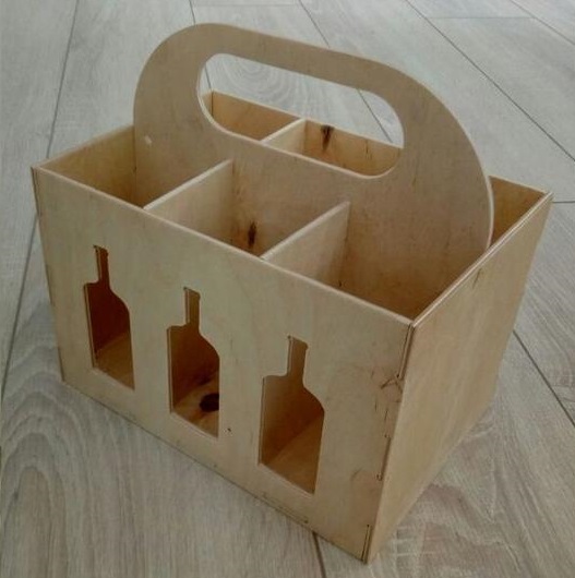 Beer Box Caddy For Laser Cut Free DXF File
