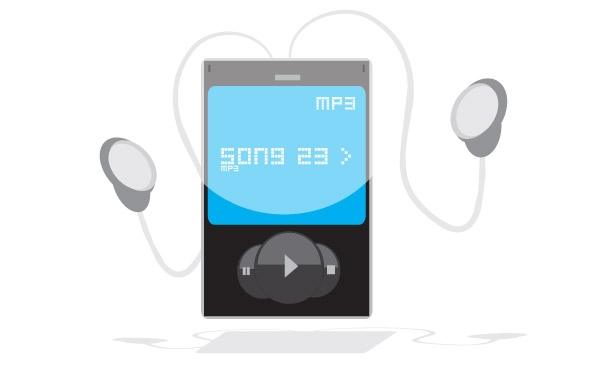 mp3 Player Graphic Free CDR Vectors Art