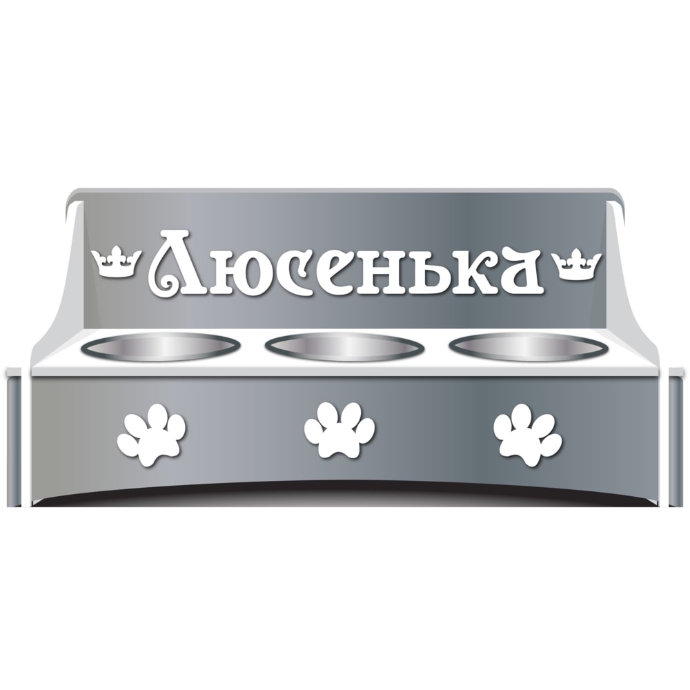 Laser Cut Wooden Personalized Elevated Pet Bowl Stand Free CDR Vectors Art