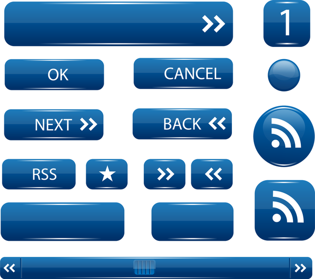 Ui Buttons Free CDR Vectors Art