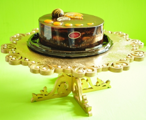 Laser Cut Decor Cake Stand Free CDR Vectors Art