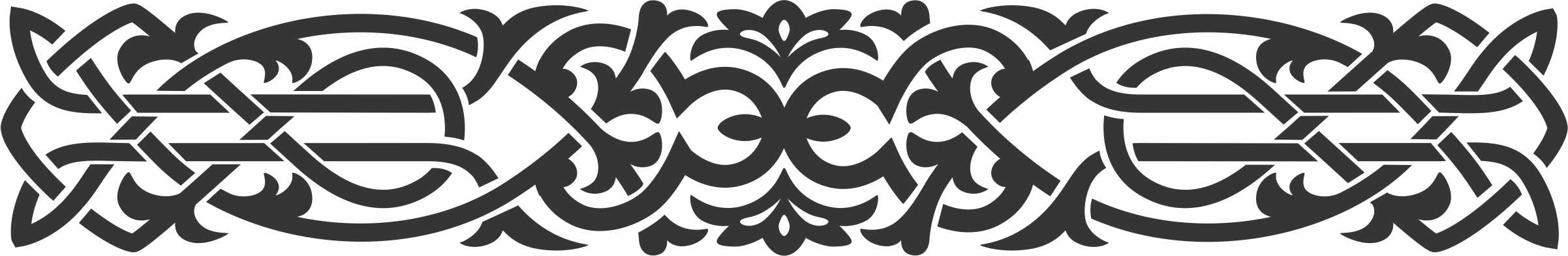 Ornamental Design Border Free DXF File